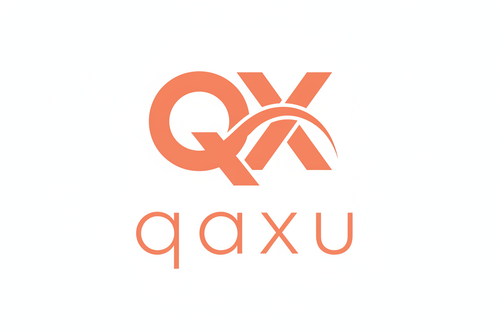 generemos el logo qaxu con solo 1 color calido, moderno, minimalista, fondo transparente
